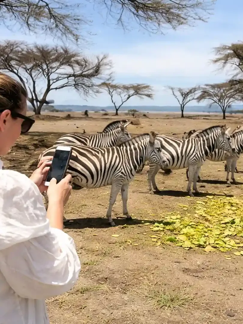 Walking safari with birds and wildlife at Crescent Island Sanctuary