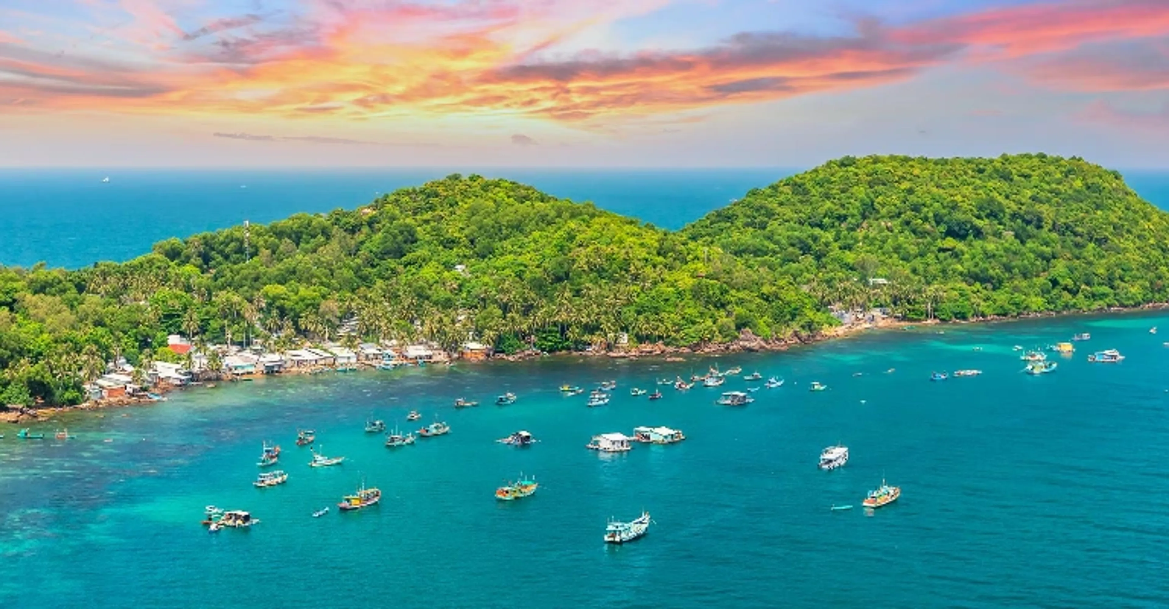 Phu Quoc tropical beach resort and island destination in Vietnam