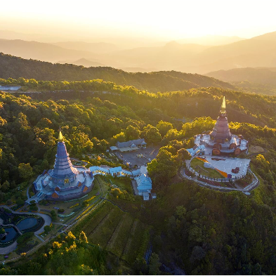 Doi Inthanon National Park waterfalls and cloud forests