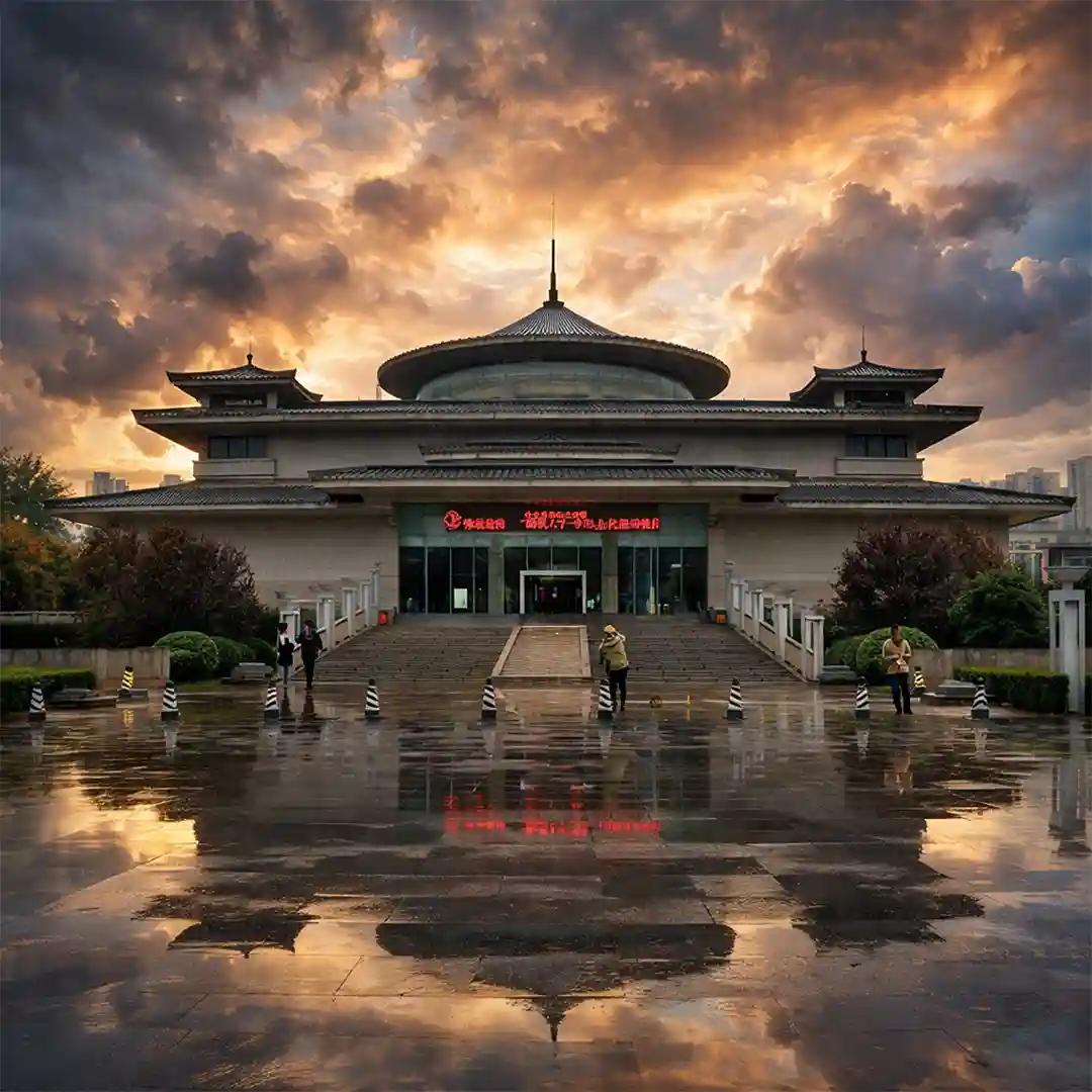 Xi'an Museum with historic artifacts, exhibition halls, and traditional Chinese architecture