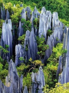 Private guided tour of the UNESCO-listed Stone Forest rock formations near Kunming China