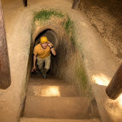 Cu Chi Tunnels near Ho Chi Minh City showcasing underground wartime passages