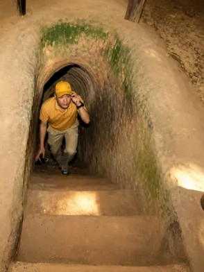 Cu Chi Tunnels near Ho Chi Minh City showcasing underground wartime passages
