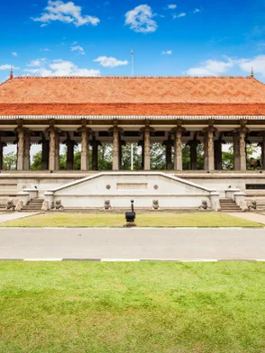 Independence Memorial Hall in Colombo surrounded by gardens and national heritage architecture