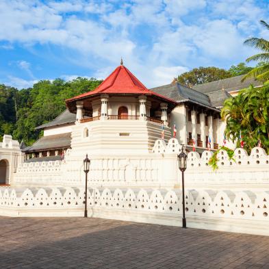 Temple of the Sacred Tooth Relic in Kandy, one of Sri Lanka's most revered Buddhist sites