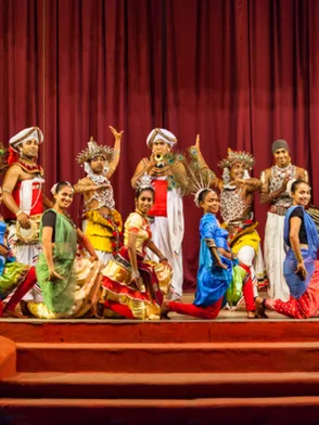 Traditional Sri Lankan cultural dance performance at Kandy Lake Club