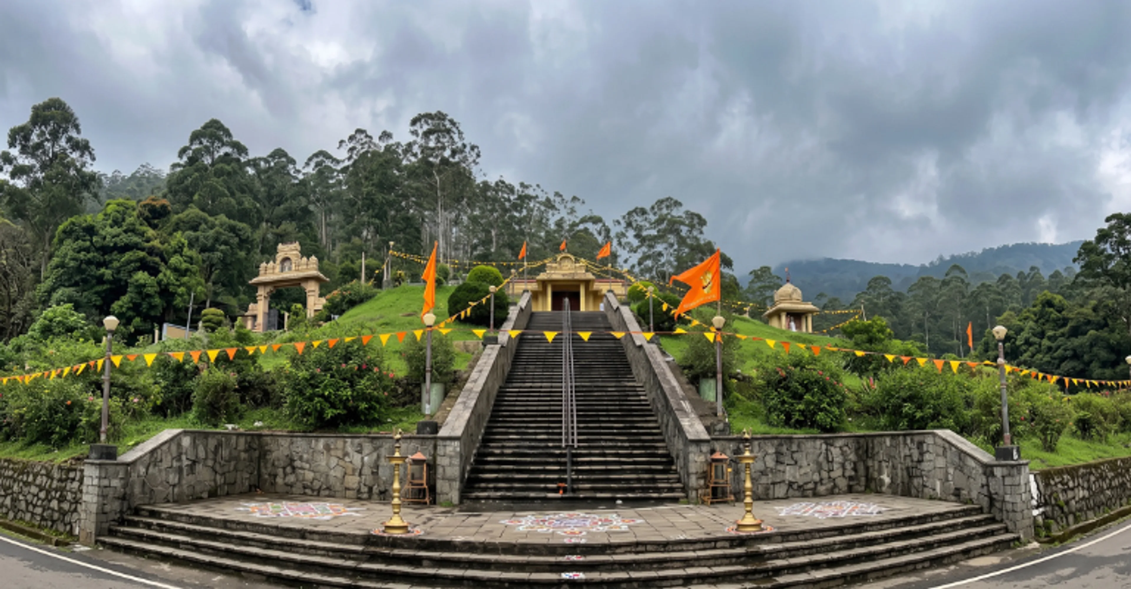 Ramboda Falls and Ramboda Hanuman Temple in Sri Lanka on the Ramayana Trail