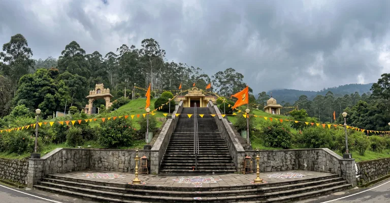 Ramboda Falls and Ramboda Hanuman Temple in Sri Lanka on the Ramayana Trail