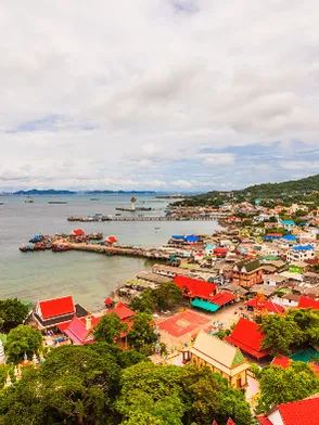 Nathon Town traditional port town in Koh Samui