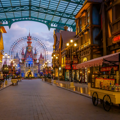 VinWonders Theme Park in Phu Quoc with rides and entertainment attractions