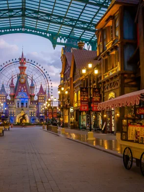 VinWonders Theme Park in Phu Quoc with rides and entertainment attractions