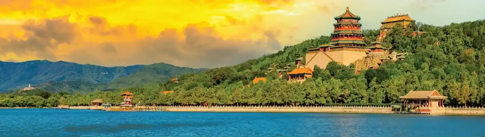 Scenic Chinese landscape backdrop for the Royal Arabian services call-to-action banner