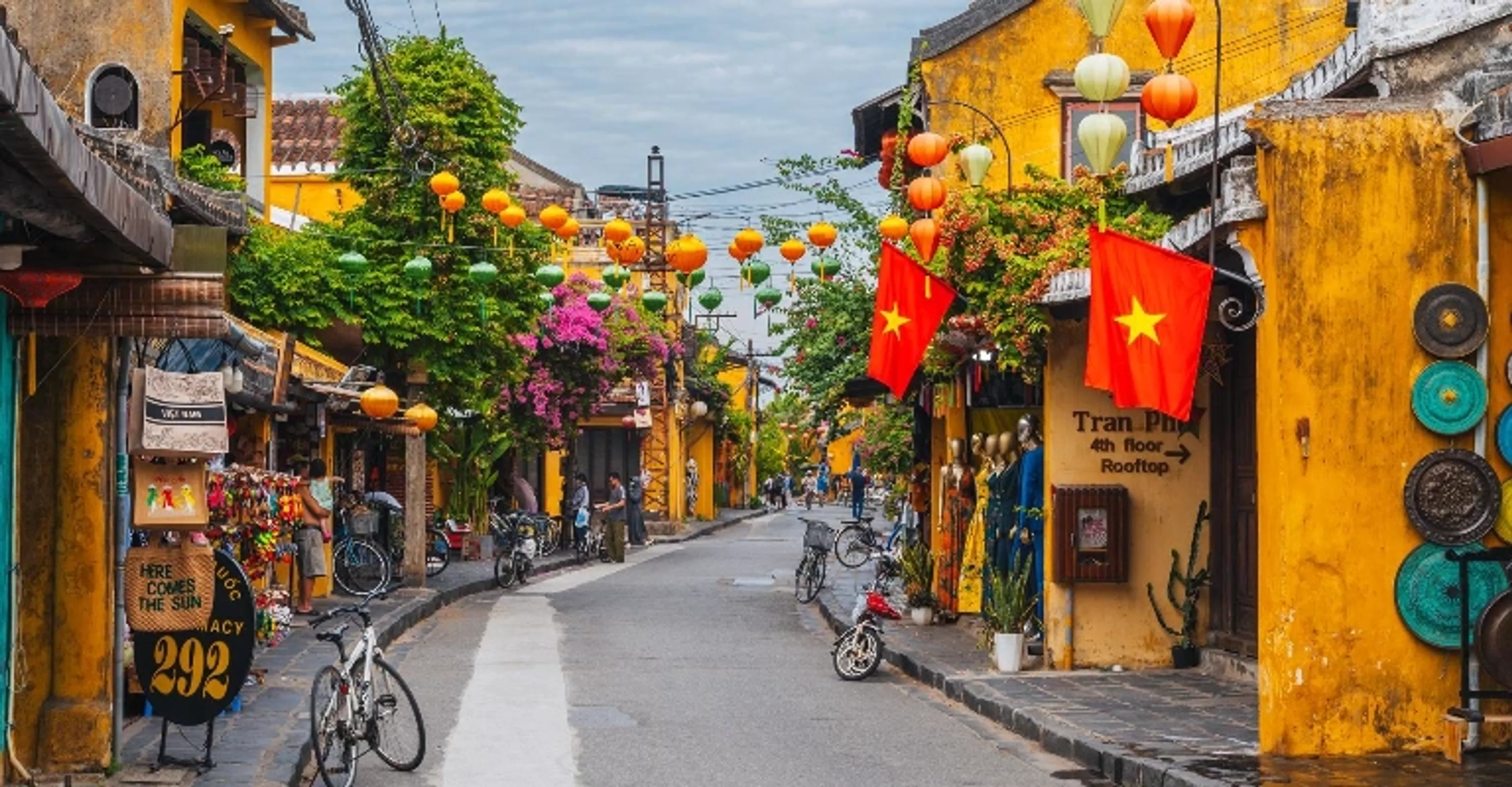 Hoi An lantern-lit streets and riverside heritage town in Vietnam