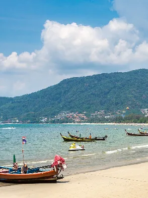 Patong Beach in Phuket with vibrant beachfront atmosphere