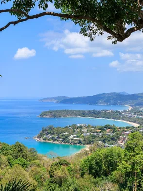 Karon Viewpoint overlooking Phuket's coastline and beaches