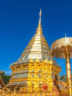 Wat Phra That Doi Suthep temple overlooking Chiang Mai