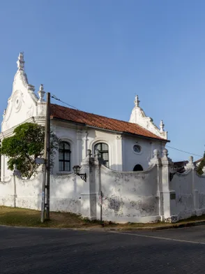 Dutch Reformed Church in Galle with preserved colonial-era architecture