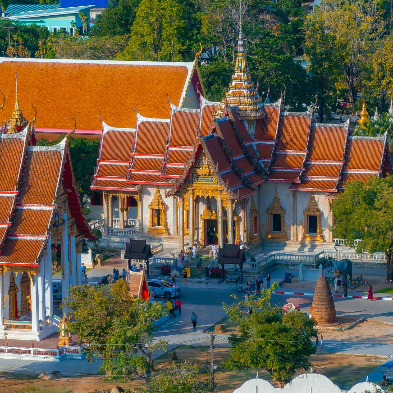 Wat Chalong Buddhist temple in Phuket