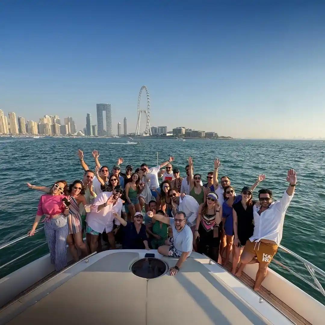 Travel group exploring Dubai attractions during a guided UAE group tour