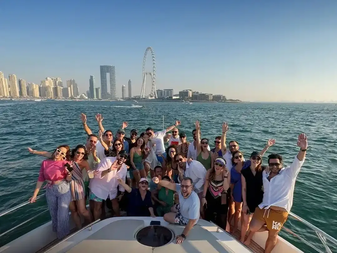 Travel group exploring Dubai attractions during a guided UAE group tour