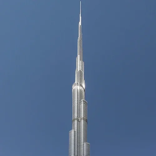 Burj Khalifa observation deck with panoramic Dubai skyline views