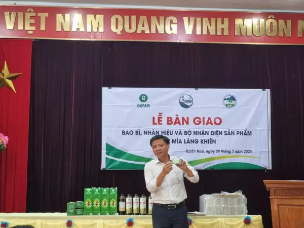 Lễ bàn giao bao bì, nhãn hiệu và bộ nhận diện sản phẩm mật mía Làng Khiên — ảnh 17