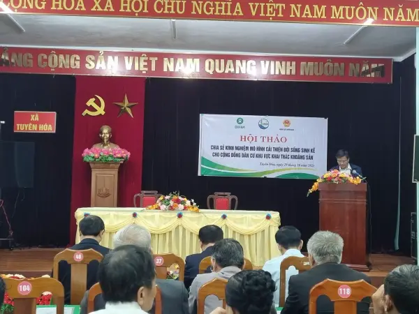 Hội thảo chia sẻ kinh nghiệm mô hình cải thiện đời sống sinh kế cho cộng đồng dân cư khu vực khai thác khoáng sản — ảnh 22