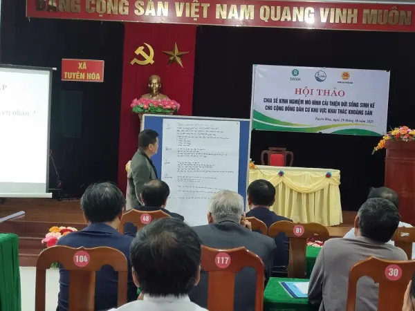 Hội thảo chia sẻ kinh nghiệm mô hình cải thiện đời sống sinh kế cho cộng đồng dân cư khu vực khai thác khoáng sản — ảnh 25