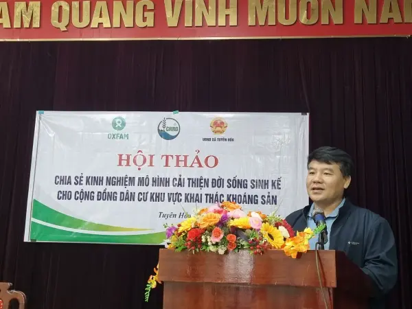 Hội thảo chia sẻ kinh nghiệm mô hình cải thiện đời sống sinh kế cho cộng đồng dân cư khu vực khai thác khoáng sản — ảnh 14