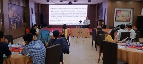 Tập huấn kỹ năng tiếp xúc và vận động pháp luật hiệu quả với cộng đồng dân tộc cho tư vấn viên và luật sư.