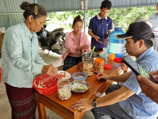 Tập huấn kiến thức vệ sinh an toàn thực phẩm và kỹ thuật công nghệ chế biến măng — ảnh 13
