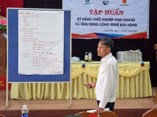 Tập huấn kỹ năng khởi nghiệp kinh doanh và ứng dụng công nghệ bán hàng xã Tiến Hóa — ảnh 8