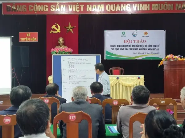 Hội thảo chia sẻ kinh nghiệm mô hình cải thiện đời sống sinh kế cho cộng đồng dân cư khu vực khai thác khoáng sản — ảnh 11