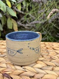 Cobalt Fish Mug - Image 2