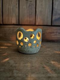 Green Speckled Tea Lights - Image 2