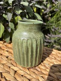 Moss Green Carved Jug - Image 2