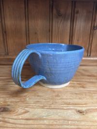 Cobalt Blue Ceramic Mixing Jug - Image 3
