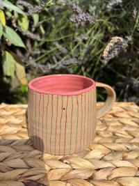 Berry Pin Striped Mug - Image 3