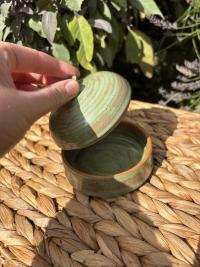Moss Green Lidded Jar - Image 3