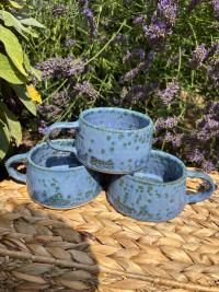 Blue Peacock Eye Hug Mug - Image 3
