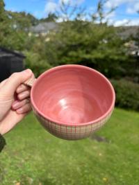 Berry Pin Striped Bowl Mug - Image 3