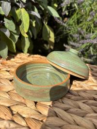 Moss Green Lidded Jar - Image 2