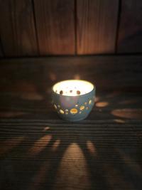 Green speckled tea light - Image 3