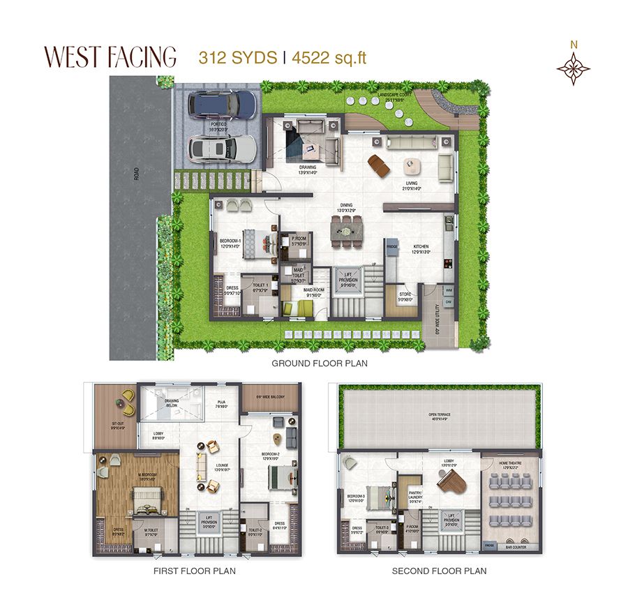 312 Sq Yards West