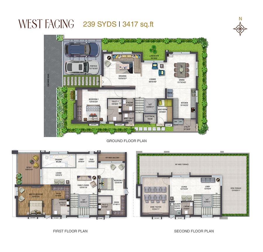 239 Sq Yards West