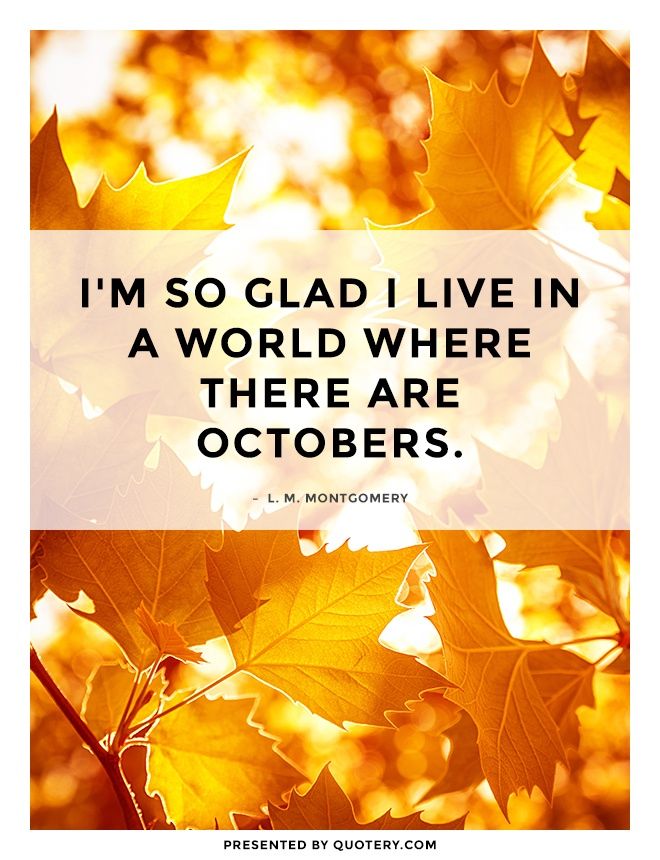 I'm so glad I live in a world where there are Octobers. - Image 1