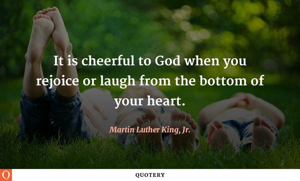 It is cheerful to God when you rejoice or laugh from the bottom of your heart. - Image 1