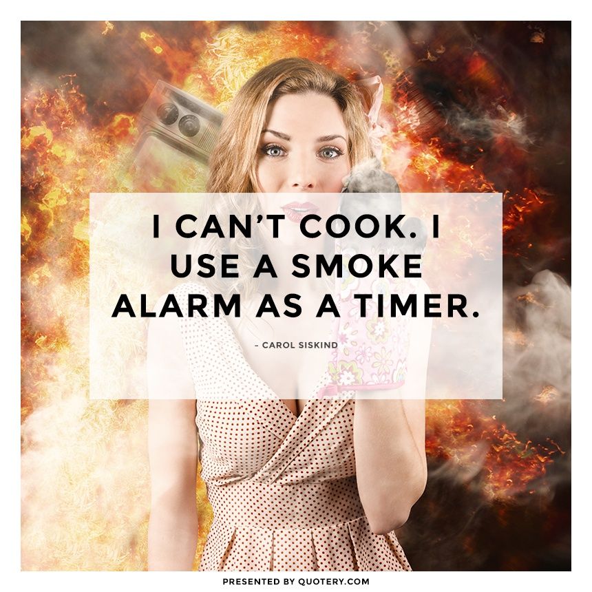 I can't cook. I use a smoke alarm as a timer. - Image 1