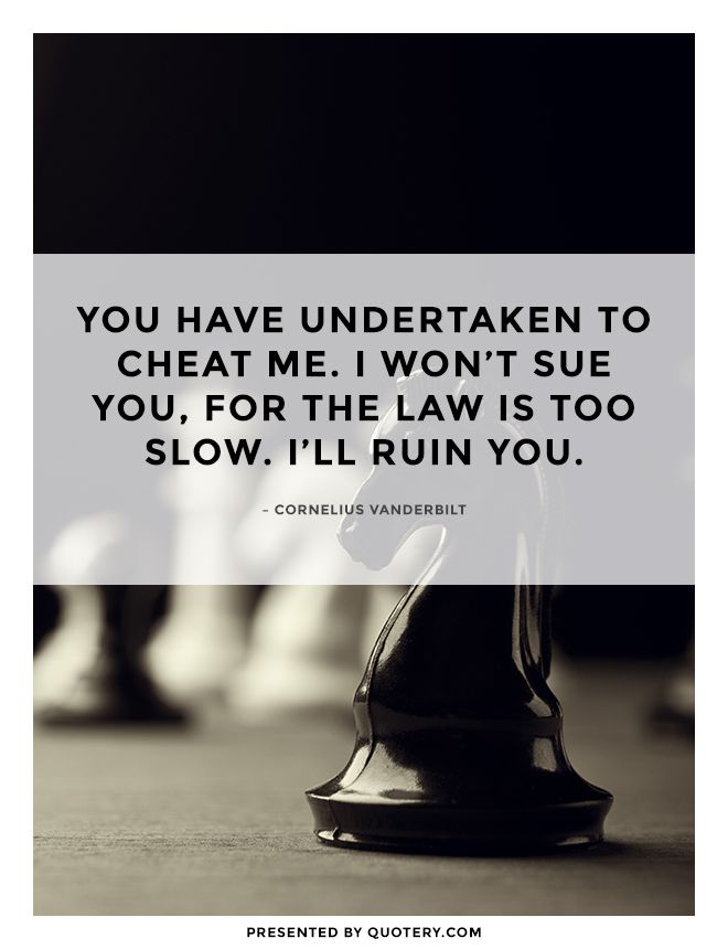 You have undertaken to cheat me. I won’t sue you, for the law is too slow. I’ll ruin you. - Image 1