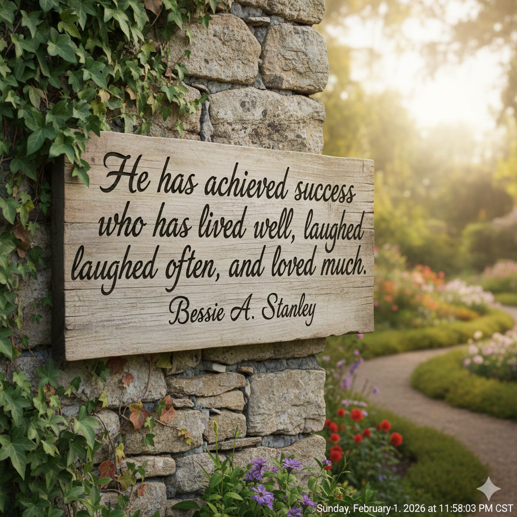 He has achieved success who has lived well, laughed often, and loved much. - Image 6